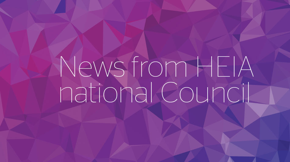 News from HEIA national Council