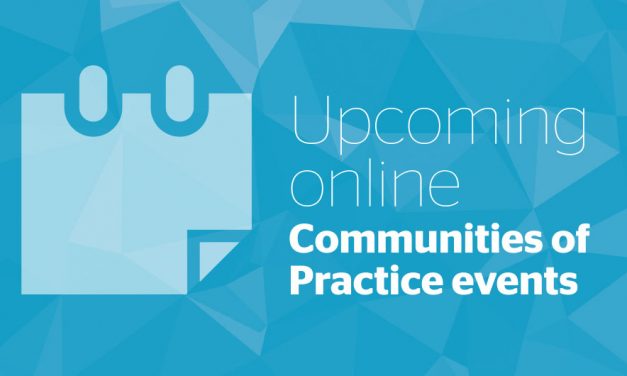 Upcoming online: Communities of Practice events